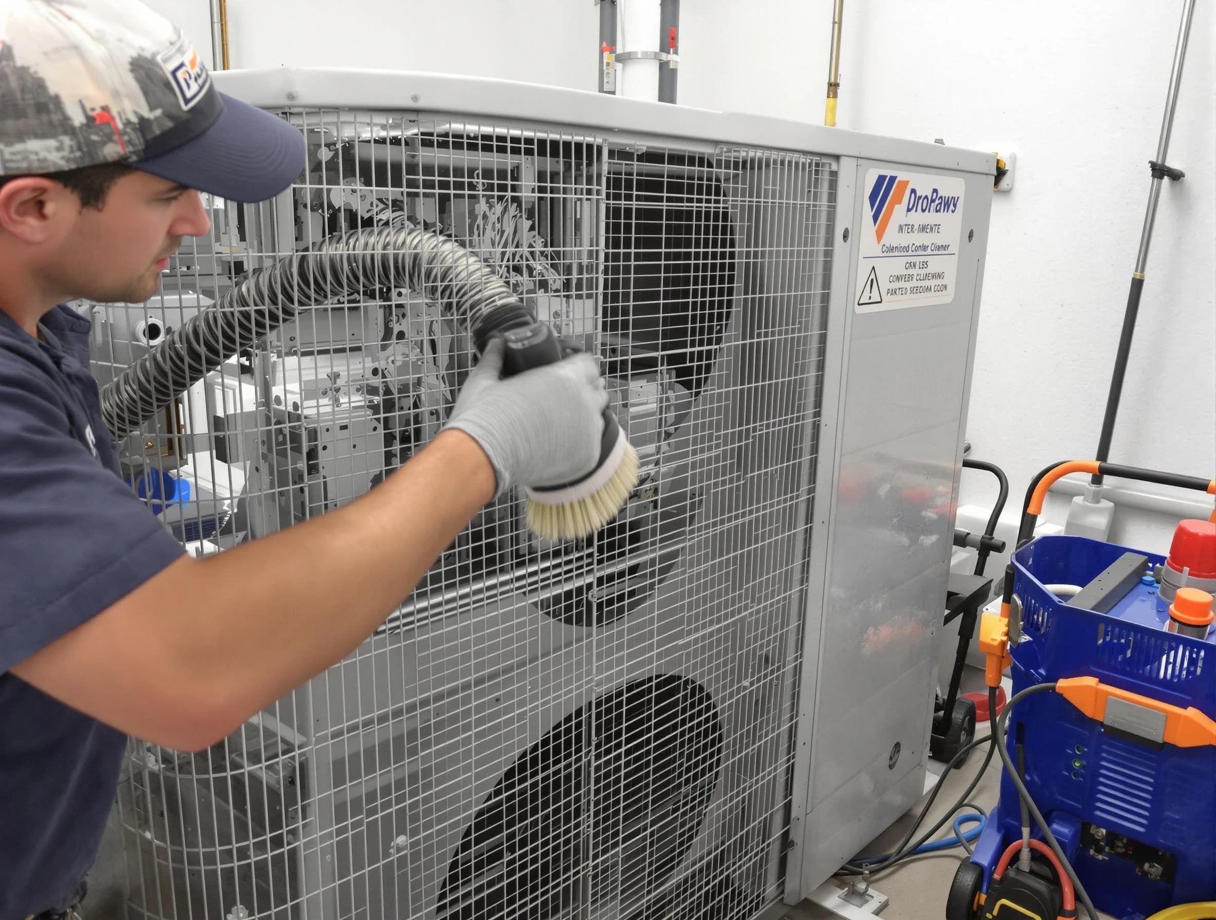 Helena Air Duct Cleaning specialist performing precision AC coil cleaning for improved system performance in Helena