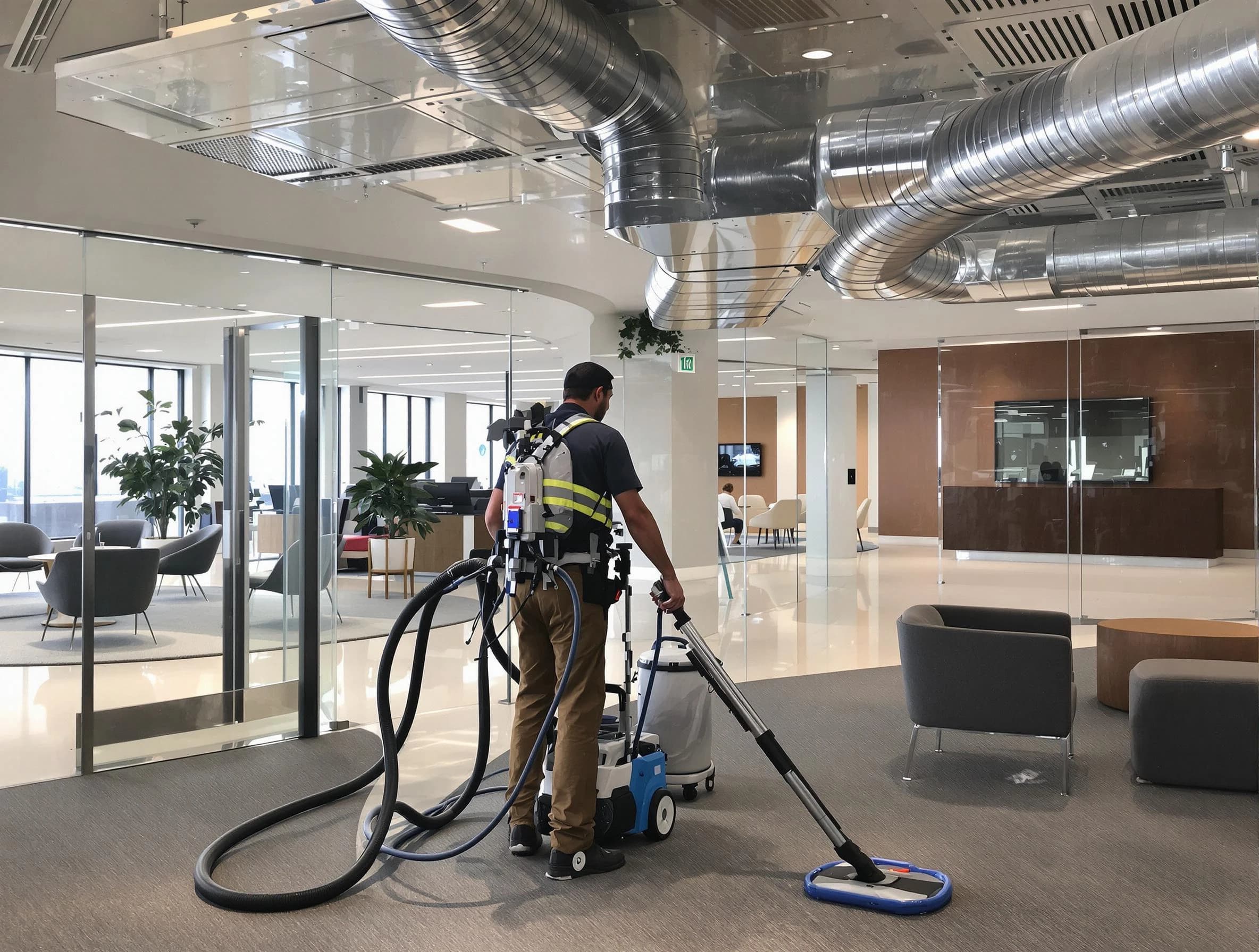 Commercial duct cleaning service by Helena Air Duct Cleaning in Helena