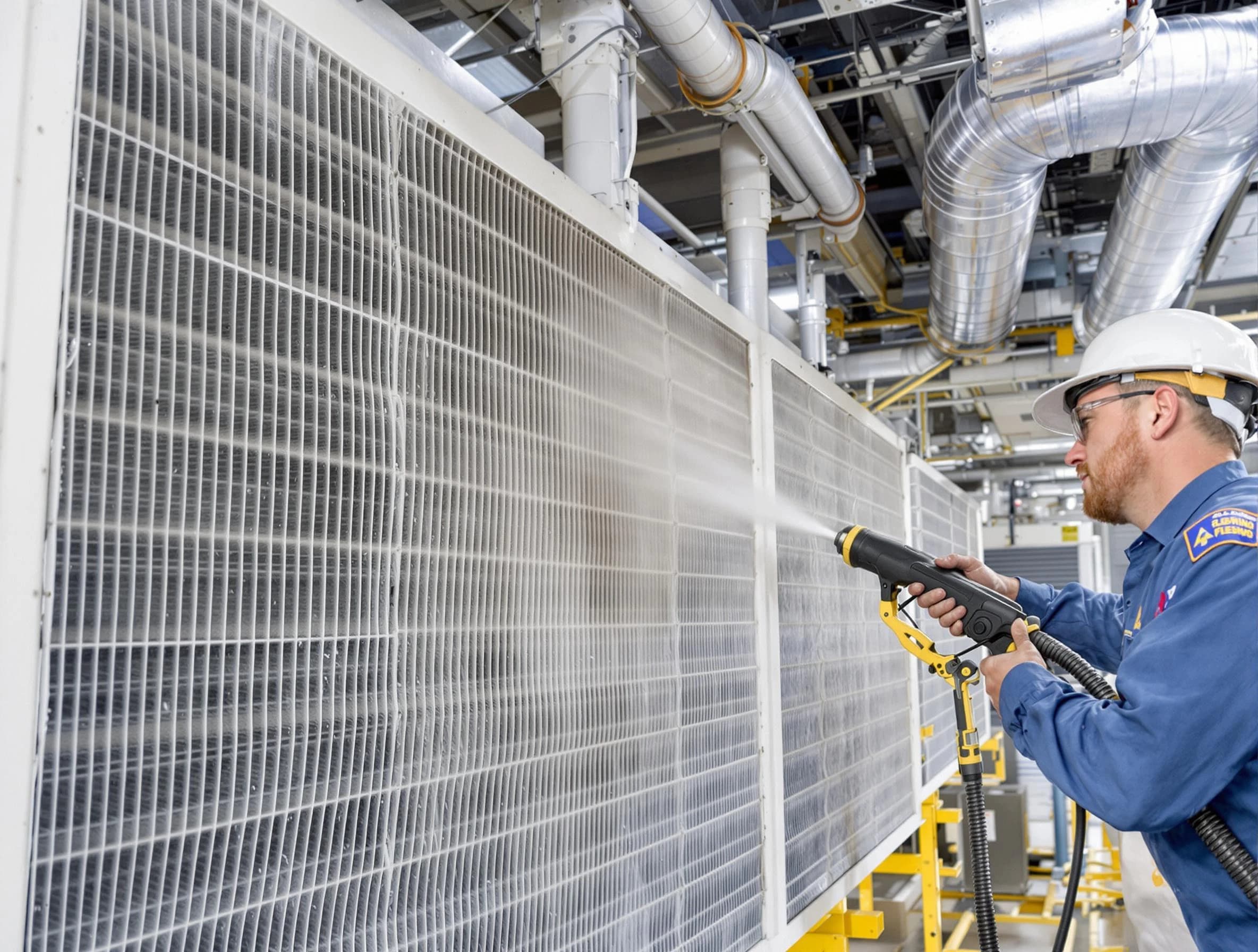 Professional commercial coil cleaning by Helena Air Duct Cleaning in Helena