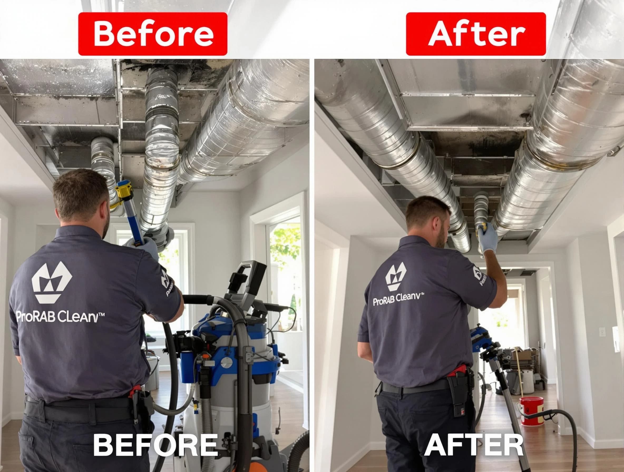 Helena Air Duct Cleaning expert performing thorough residential duct cleaning in a Helena home